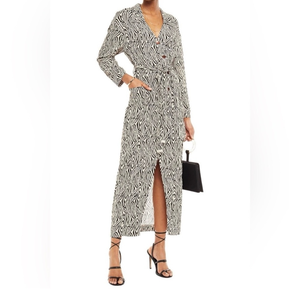 NWT Nanushka Zebra Print Dress M